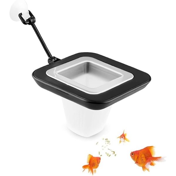 Flydende Akvariefoderring, Fiskefoderdispenserring, Egnet til Flager og Andet Flydende Foder