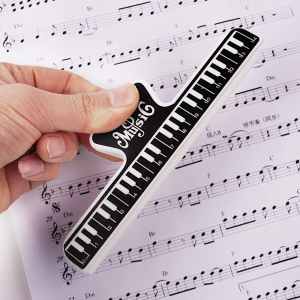 4 stk. Musikbogsklips Musiksideholder Musikholder Stativ Sidespapperklemmer Guitartilbehør til Piano Guitar Violin Spilleinstrumenter