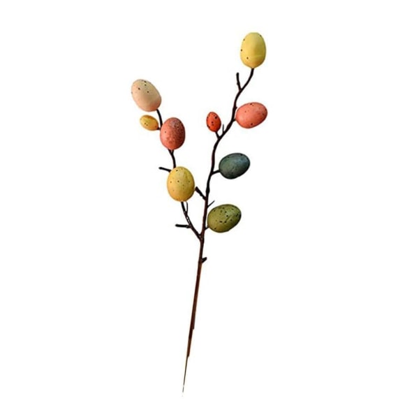 Påskeegg grendekorasjon kunstige blomster gren Fargerik skumblomst til hjemmegren påskedekorasjonsskum