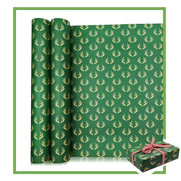 Roll Package Gift Wrapping Paper, 50X70CM Large Roll Christmas Gift Wrapping Paper Recyclable Kraft Paper