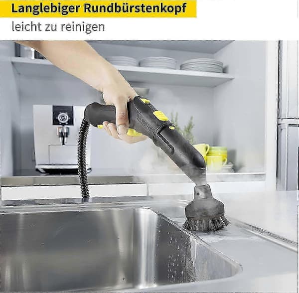 2 stk. Stor rund børste til Kärcher damprenser)