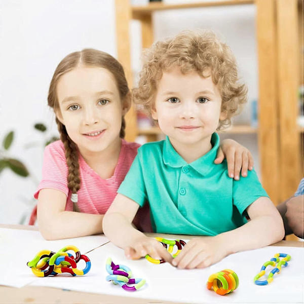 4-pakke Tangle Fidget Legetøj Tangle Fidget Afslapningsterapi Stresslindring Sensorisk Tangl