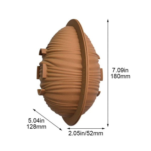Påskeæg Chokoladeform Stor størrelse 3D silikonefondantform Non-stick Dessertbageform Holdbar Sugarcraft Form