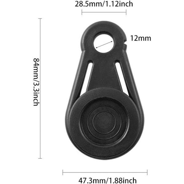 10 st presenningklämmor, kraftigt låsgrepp - presenningklämmor i plast - presenningklämmor - poolmarkisöverdrag bungee-sladdklämma - bilöverdragsklämma, 8,4x4,7x2,5cm