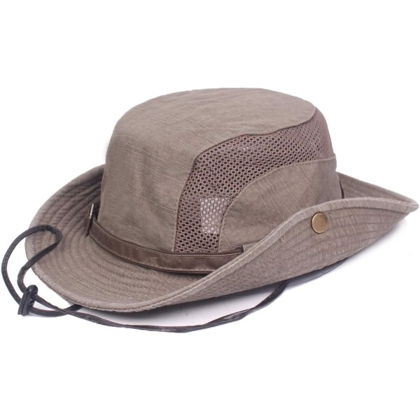 Fiskehatt, solhatt, unisex safarihatt, bomull hopfällbar justerbar vandringshatt, trädgårdhatt, utomhusresor