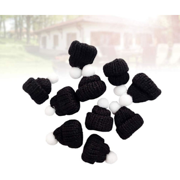 10 st Mini Julhatt Black