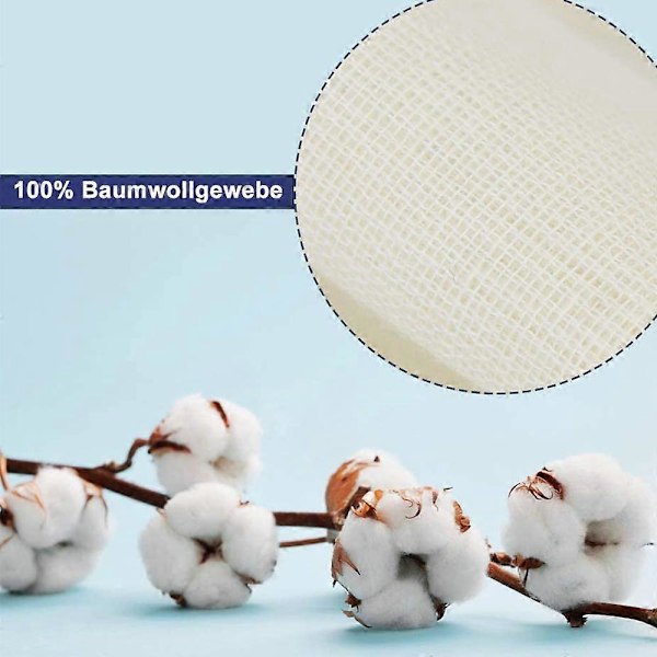 60 Stykker Små Bomullsposer med Snøring 8X10Cm, Små Bomullsposer med Snøring, Små Tøyposer med Snøring for Bryllup/Fest