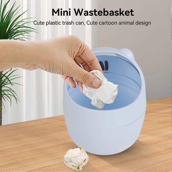 1 stk. søt mini søppelbøtte for skrivebord
