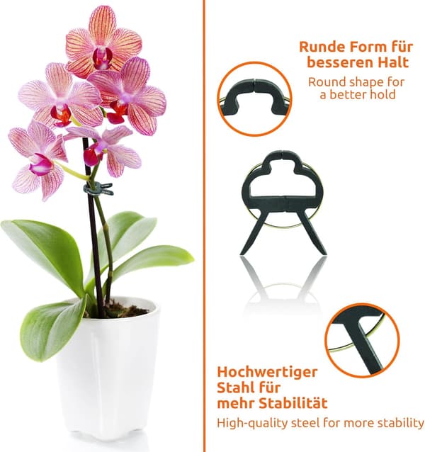 60x plantebindere til tomatplanter, 4cm / 6cm vinstokke, roser