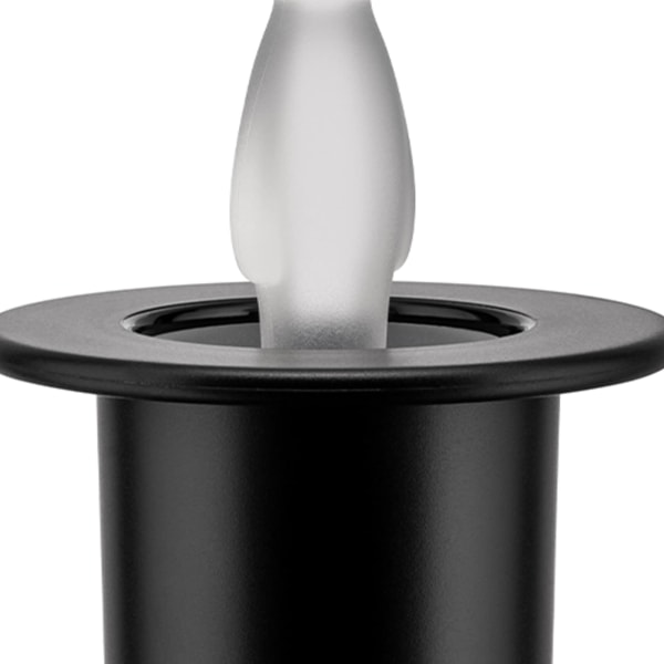 Designtandpetarehållare av termoplast, svart