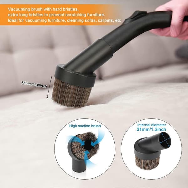 4 stycken universal dammsugarslangadapter, dammsugarborste