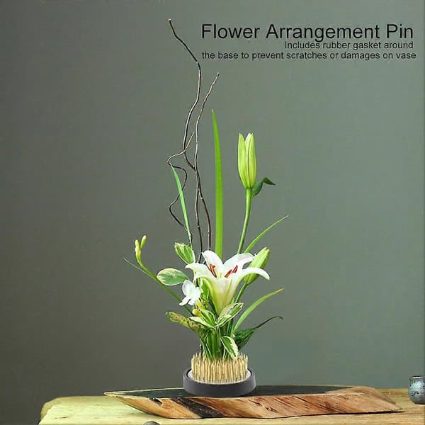 Ikebana Kenzan blomsterbindingsværktøj - Rund (Dia. 40mm)