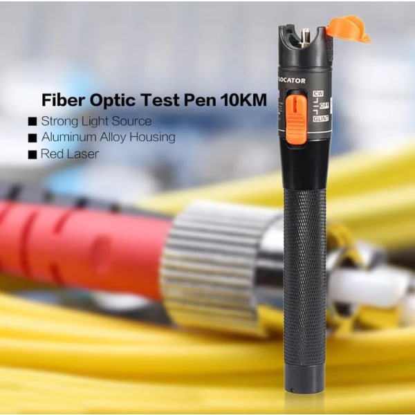 10MW Fiberoptisk Laser Visuel Fejlfinder, Pen Type Fiberoptisk Kabel Tester til CATV 10-12km