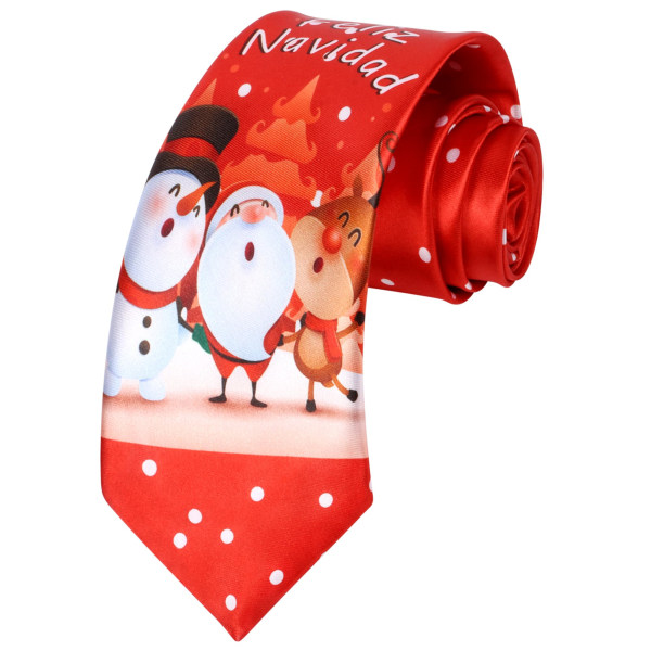Julslipsar för män, slipsar för män Julslipsar Julslipsar Santa Party Halsband 4