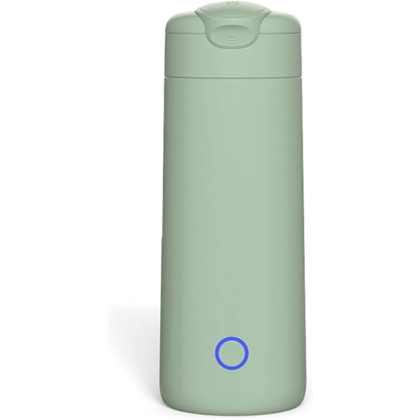 Bärbar elektrisk resekokare, liten värmekopp tekanna, vattenkokare, lämplig för mjölk, kaffe, vatten och te (grön)