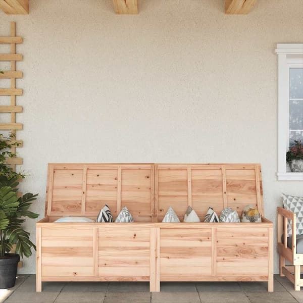 vidaXL Dynlåda 198,5x50x56,5 cm Massiv Gran 18440 Brun