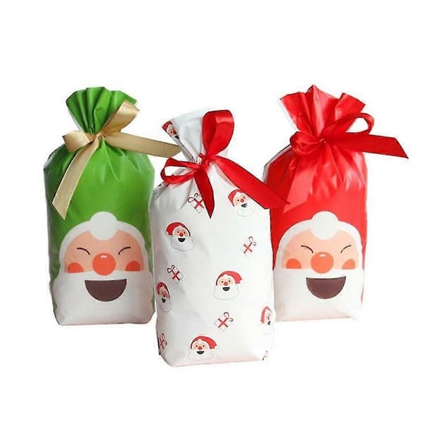 50 stk. Santa Snøring Julegavepose Juleeplepose