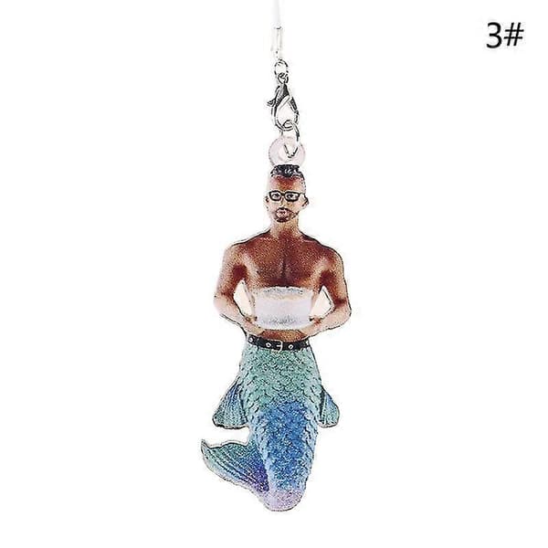 1st Herrsjöjungfru Hänge Sjöjungfru Ornament Julhänge Julgransdekor