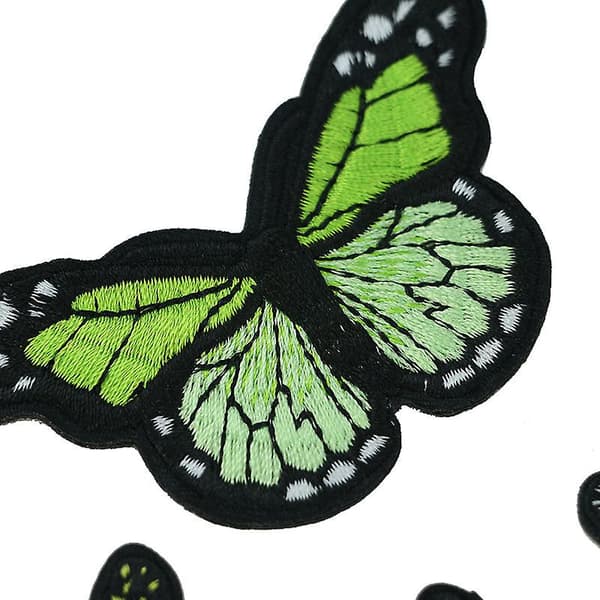 24 deler Butterfly Iron on Patch Butterfly Iron Patch Sy men