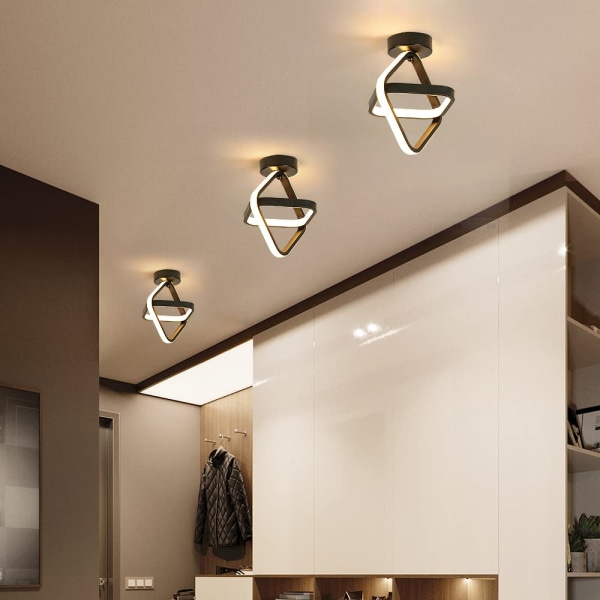 Taklampe gang LED, taklampe 22W, takbelysning lamper taklamper for balkonger gang garderobe diameter 22cm