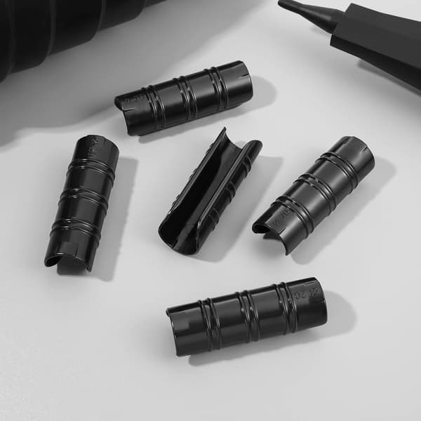 30 stk. Haveclips til drivhus, rørklemmer til drivhusramme, rørfilmclips, sort 20mm