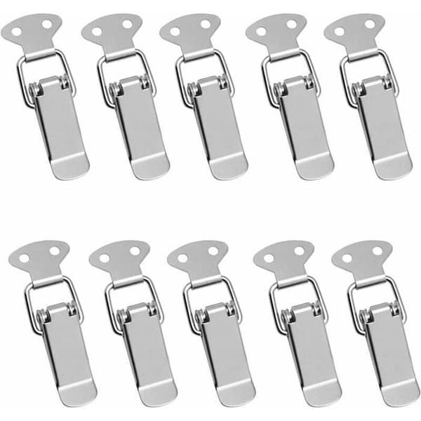 Pakke med 20 Hætteclips i rustfrit stål, Håndtagslås til Kasse og Skab PZCC