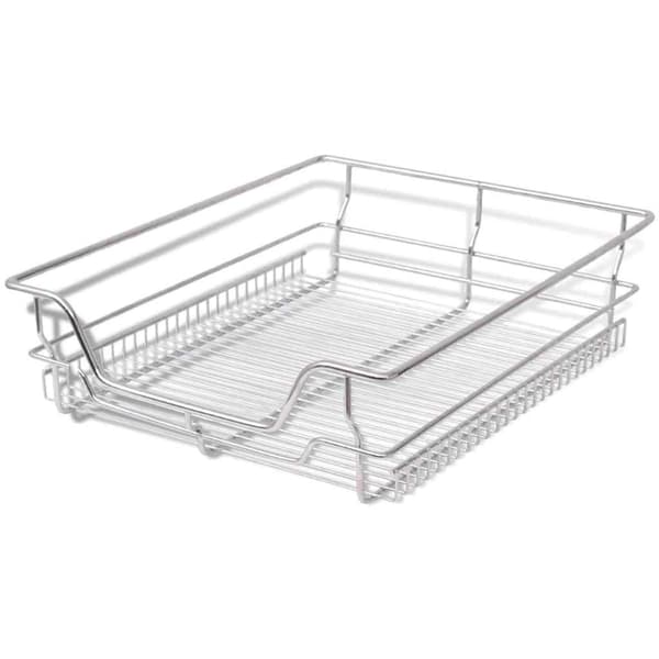 vidaXL Udtrækkelige trådkurve 2 stk. sølv 500 mm silver Silver