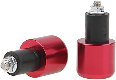 2 stk. 7/8 tommer 22mm motorcykel styr endeprop Red