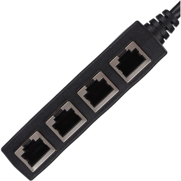 RJ45-jakaja, Ethernet-kaapeli RJ45-sovitin 1 uros 4 naaras, CAT7-verkkokaapelijakaja