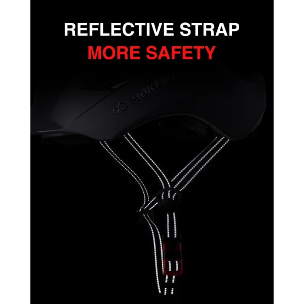 Cykelhjälm med USB laddning Bakre säkerhetsljus & reflekterande rem för unisex män/kvinnor, E-cykelhjälmar med visir, justerbar storlek (svart) Gray