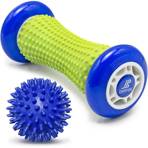 Fotmassage Rulle och Spikboll Set - Designad för att lindra stress och slappna av spända muskler