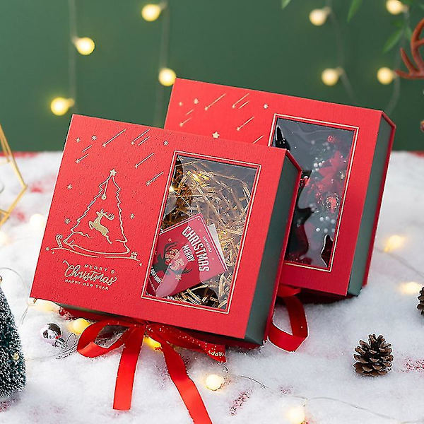 Julklappsförpackning Tom Låda Stor Födelsedagspresent Förpackningslåda Presentförpackning Äppellåda Julklapp