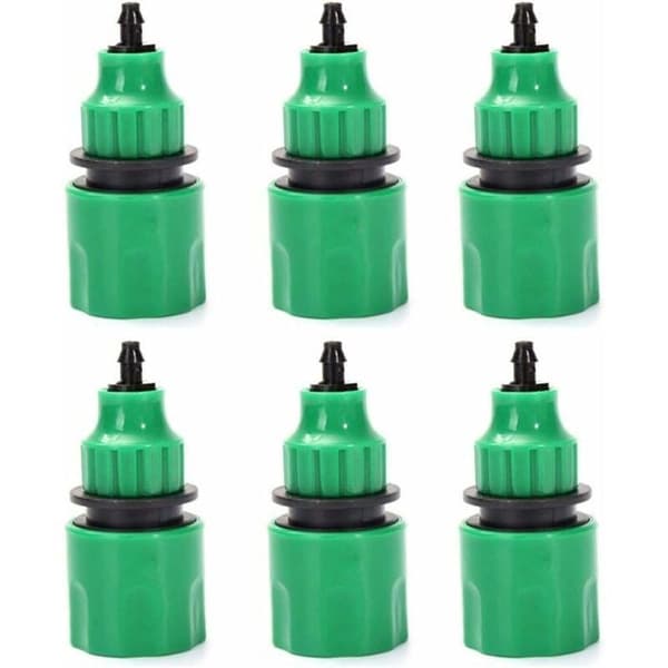 Haveslange Envejs Slangeadapter Haneforbindelse Fitting til Vanding Pakke med 6 Odipie