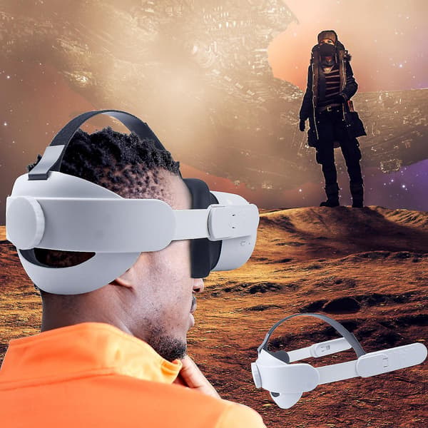 Avtakbar Elite-hodeband for Oculus Quest 2 og Quest 2-tilbehør, erstatter Elite-hodeband