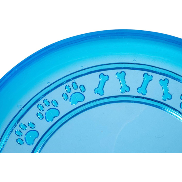 Gummi Frisbee Hundelegetøj - BLÅ