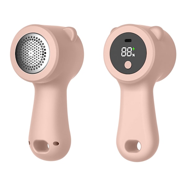 Elektrisk Stofbarbermaskine - 2024 Opgraderet Elektrisk Fnugfjerner, USB Genopladelig Uld Defuzzer, Trådløs Sweater Shaver, Debobbler til Tøj(Pink)