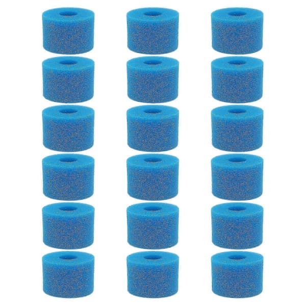 18 stk. til Intex Pure Spa Genanvendelig vaskbar skum-boblebad filterpatron type S1+(b