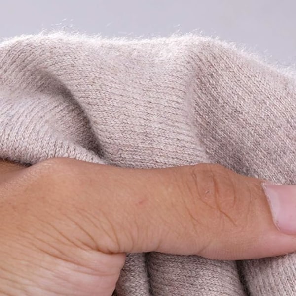 Pakke med 2 vinter elastisk knæbind til kvinder, elastisk skridsikker strikket knæstøtte, knæbeskyttere, knæortose, benvarmere, benvarmere, knævarmere
