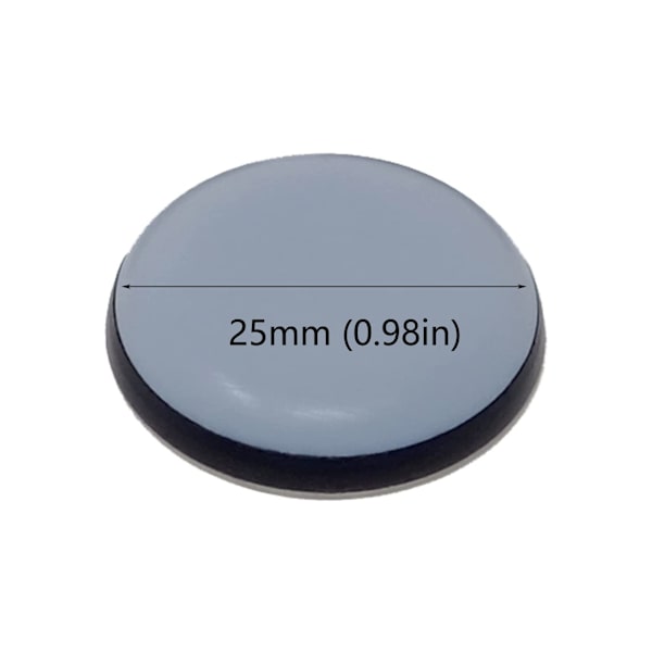 16 kpl huonekaluliukua, itseliimautuvat teflonliukukalusteliukusuojat, pyöreät, tuoliliuku (25 mm)