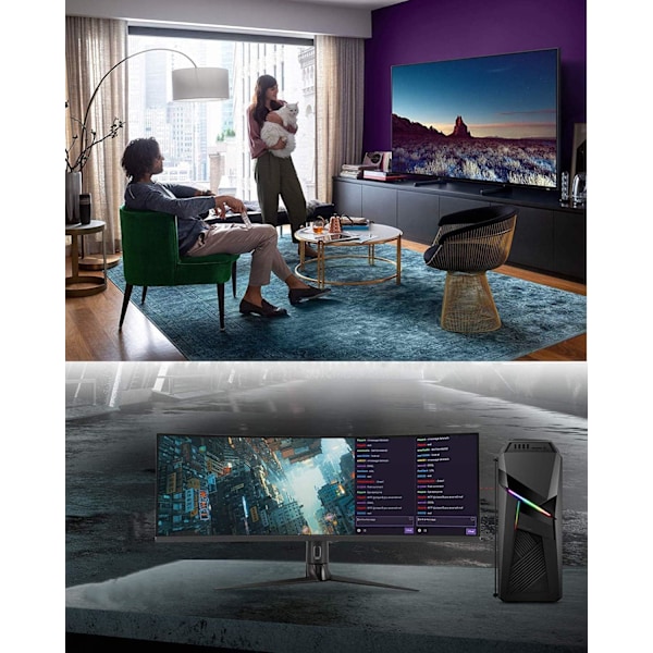 10K 8K 4K HDMI-kaapeli 48Gbps 1M, Sertifioitu Ultra High Speed HDMI® -kaapeli 4K 240Hz 144Hz 8K60Hz 0.01ms HDR10+ ARC eARC HDCP2.3 Netflix Roku TV PC-näyttö