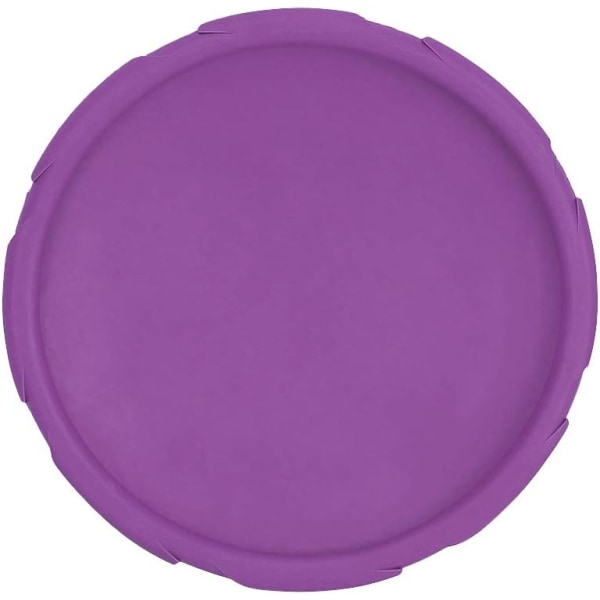 Koira Frisbee, 2 kpl 7 tuuman luonnonkumi kelluva koira Frisby lentävä lautanen sekä maalle että veteen (vihreä + violetti) Green + Purple