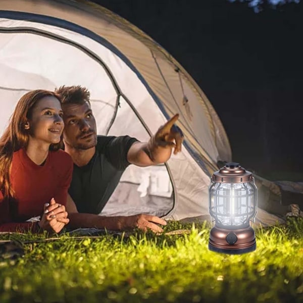 Rechargeable Camping Lantern - LED Camping Lanterns - Portable LED Home Power Failure Emergency Lights with Adjustable Brightness