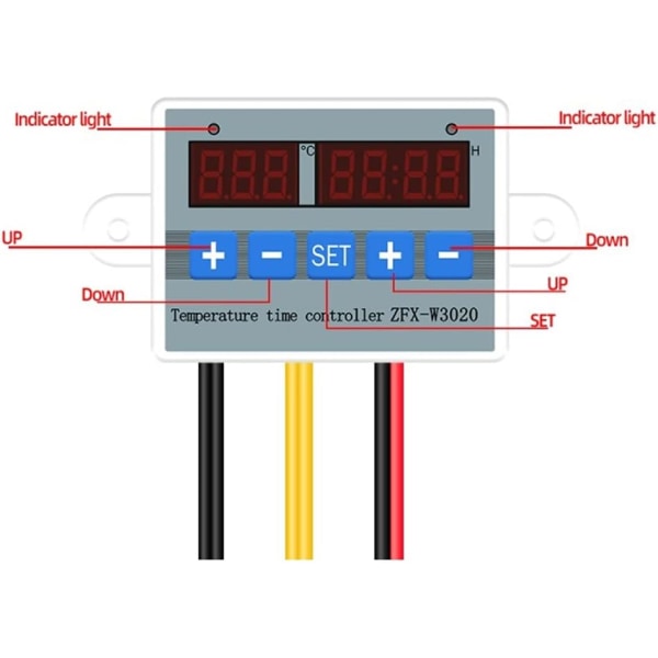 ZFX-W3020 Digital Intelligent Temperaturregulator Termostat Timer Switch Modul -55-110 Celsius (AC 220V)