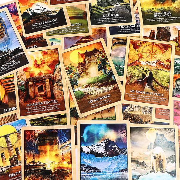 Earth Power Oracle Cards Tarot Spådom Divination Deck Underholdning Brætspil
