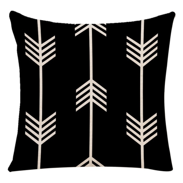 Tyynynpäälliset 4 kpl Pellava Tyynynpäälliset Koristeelliset Tyynynpäälliset Sohvalle Puutarha Sänky Sohvatyyny 45 x 45 cm (4 kpl) black