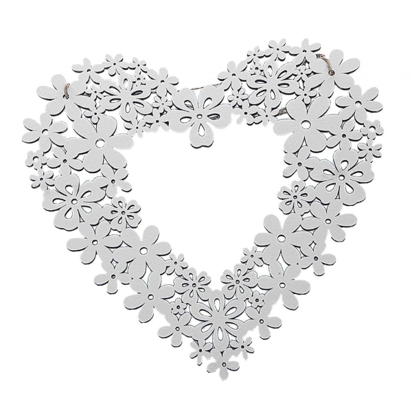 Valentinsdag krans hængende Valentinsdag hjerteformet krans Valentinsdag kranse hjertedekoration White