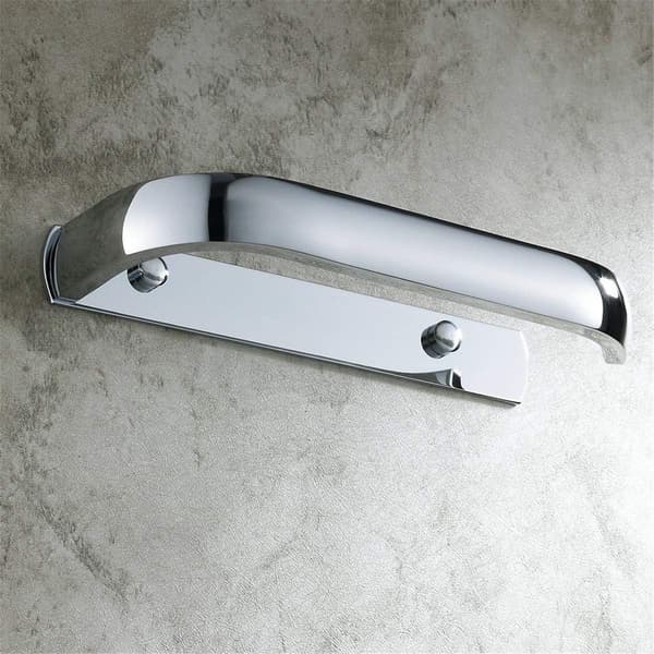 Toiletpapirholder uden låg, messing, poleret kromfinish, til montering på væggen