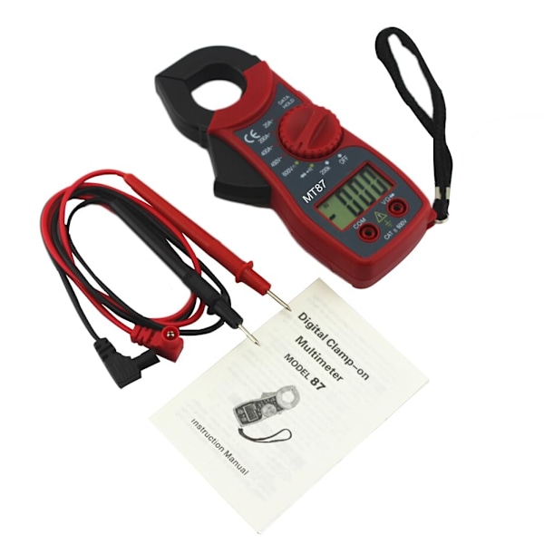 Digital testverktyg för mätutrustning, digital multimeter, elektroniskt mätinstrument, multitester, röd