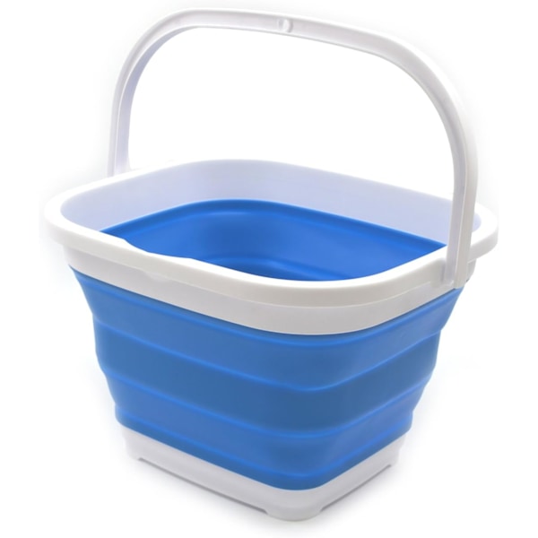 11L (2,9 gallons) Sammenleggbar Rektangulær Håndbøtte (1, Blå)