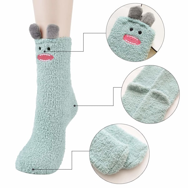 Mjuka strumpor, fluffiga strumpor, sängstrumpor, damvarma vinterstrumpor, damstrumpor, julstrumpor